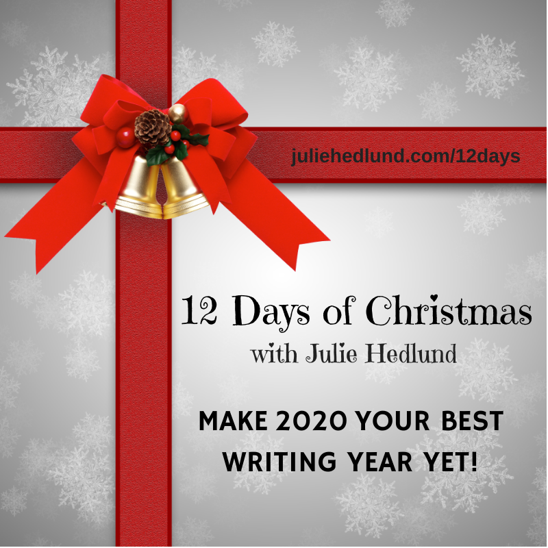 12 days of christmas poster with ribbon wrapping