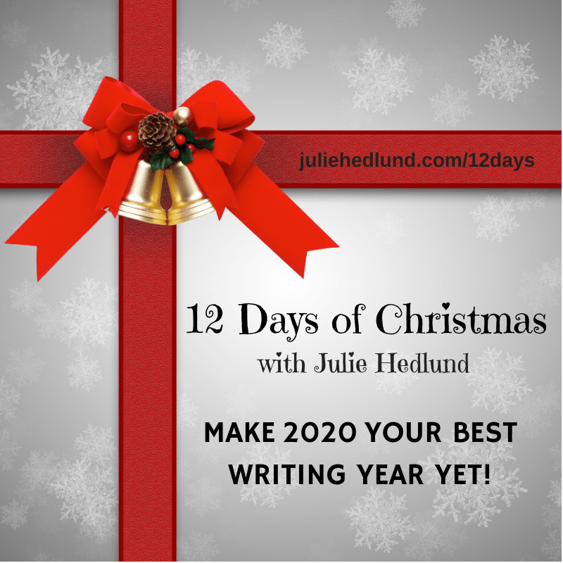 12 days of christmas poster with ribbon wrapping