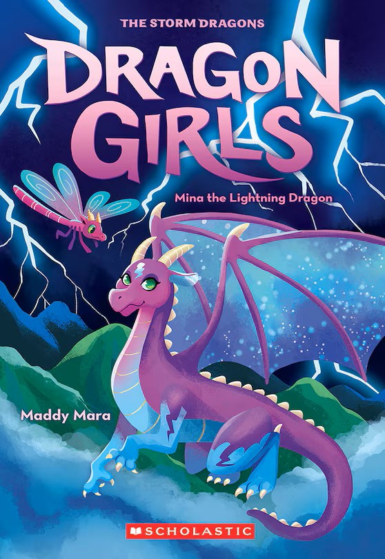 Book cover of Dragon Girls Mina the Lightning Dragon