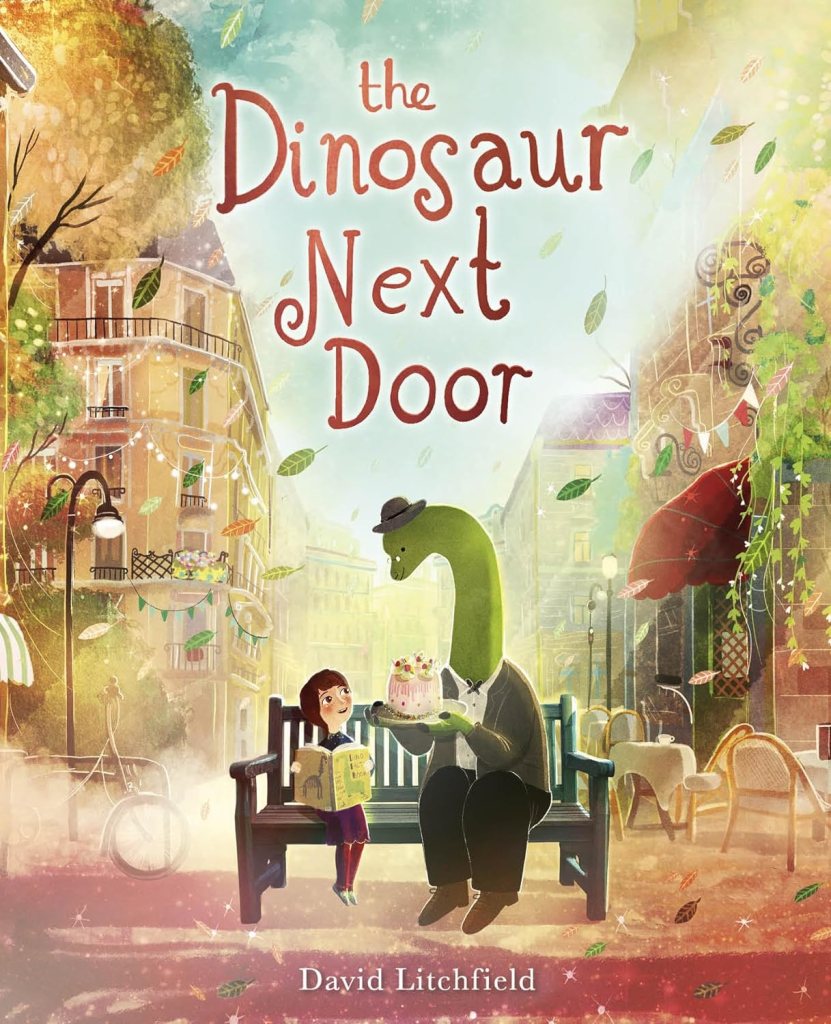 book cover for The Dinosaur Next Door
