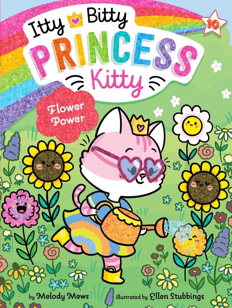 book cover for Itty Bitty Princess Kitty flower power