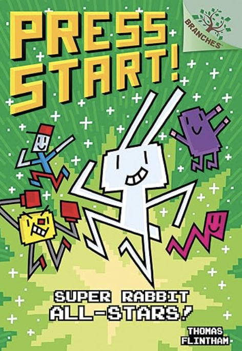 book cover for Press Start! Super Rabbit All-stars